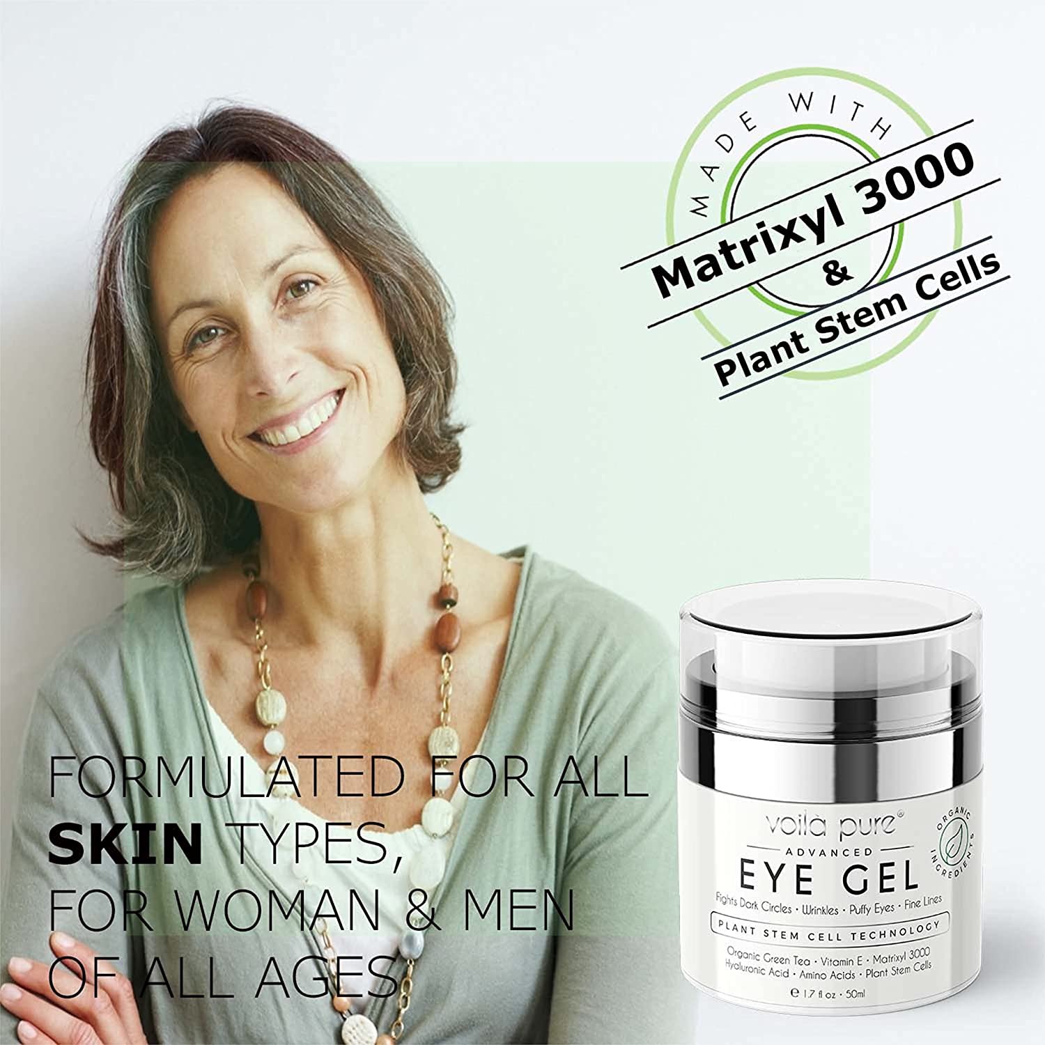 Advanced Eye Gel 50ml. Vegan