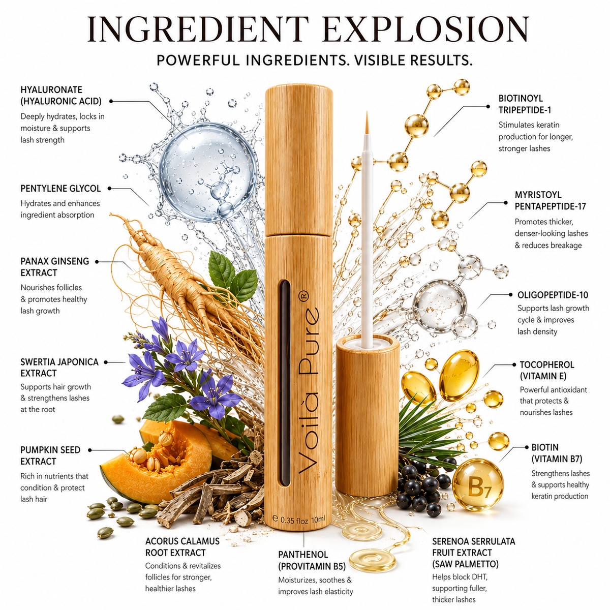 Voila Pure Peptide Lash Growth Serum