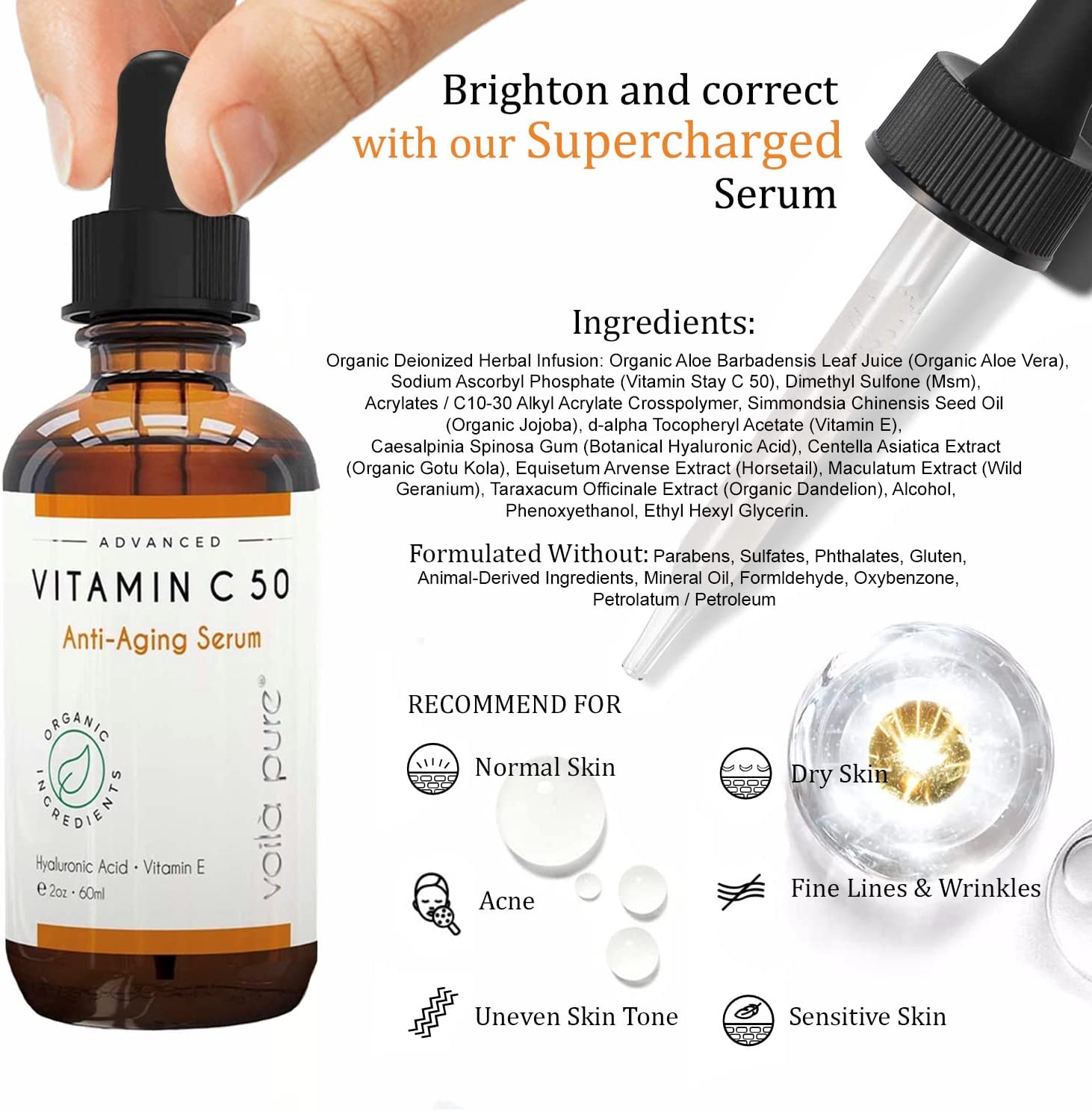 Advanced Vitamin C 50 Serum. Vegan
